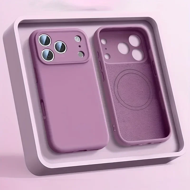 เคสโทรศัพท์ซิลิโคนเหลวแท้สำหรั - Liquid Silicone Magnetic Phone Case บทวิจารณ์และราคา