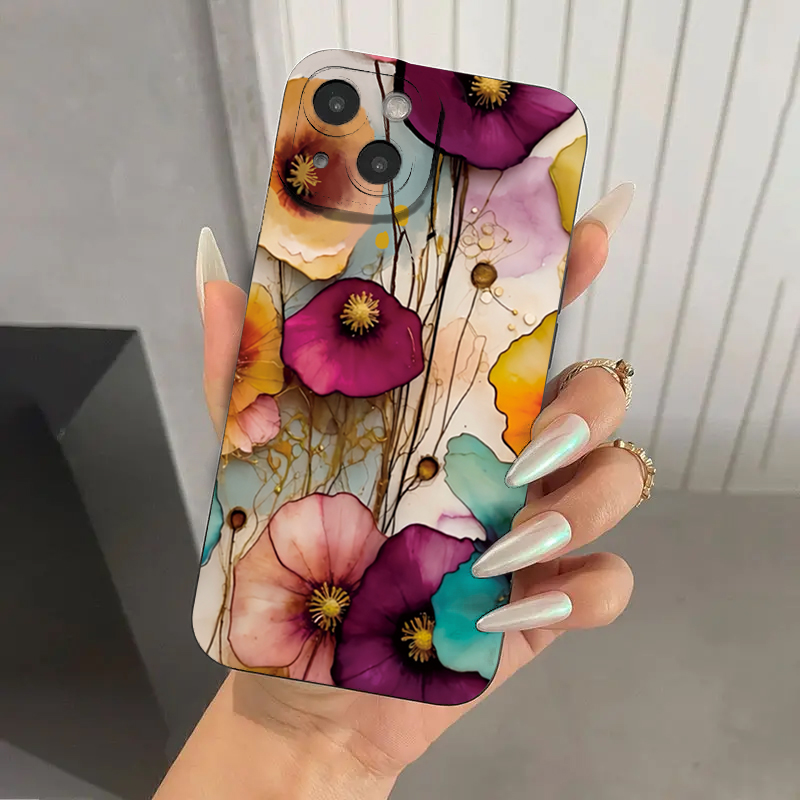 เคสโทรศัพท์ลายดอกไม้สไตล์วินเท - Vintage Floral Pattern Soft Case บทวิจารณ์และราคา