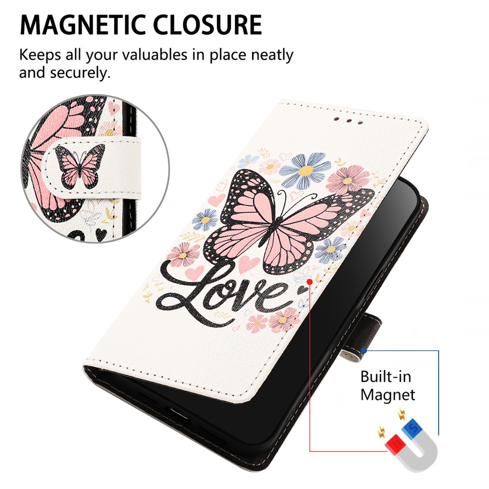 เคสหนังฝาพับแม่เหล็กสุดหรูสำหร - Leather Wallet Card Holder Phone Cover บทวิจารณ์และราคา