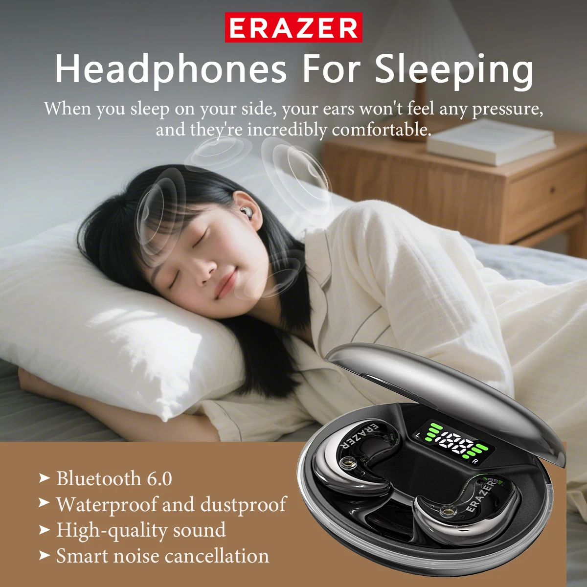 หูฟังบลูทูธแบบอินเอียร์ EARZER - Earphones บทวิจารณ์และราคา
