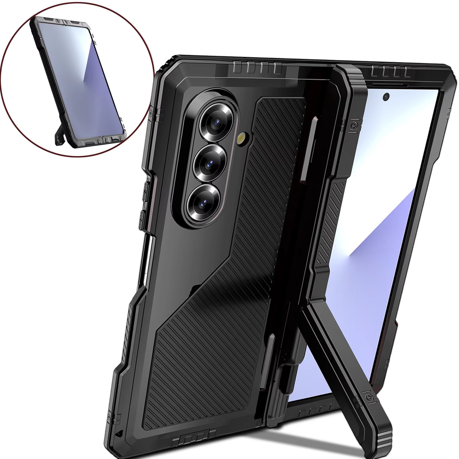 สําหรับ Saumsung Z พับ 7 6 5 4 - Heavy Duty 360 Full Body Protective Case บทวิจารณ์และราคา