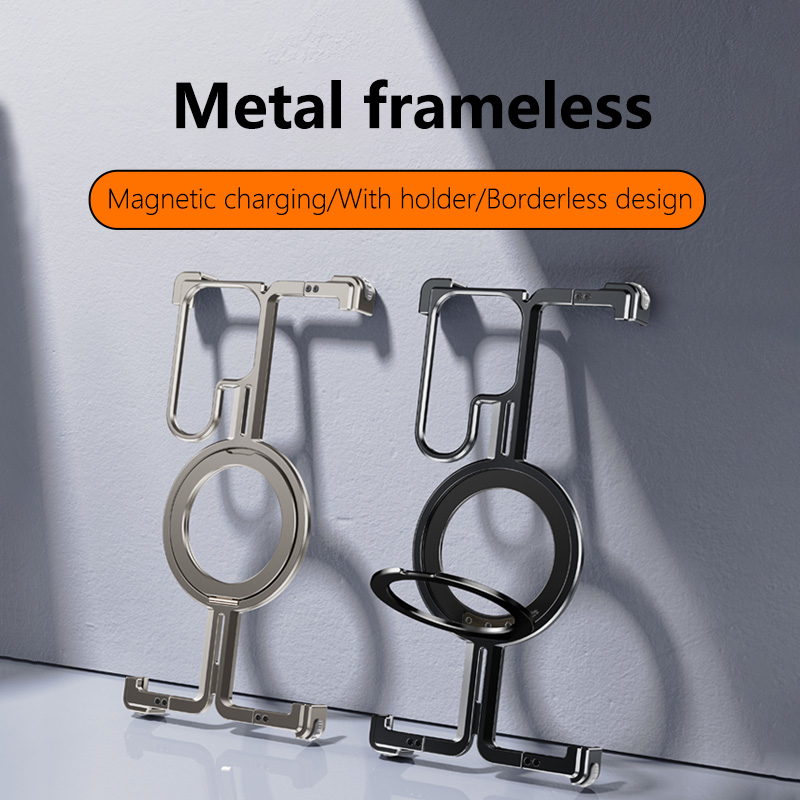 โลหะFramelessผู้ถือแม่เหล็กเคส - Metal Bumper Aluminum Frame Case บทวิจารณ์และราคา